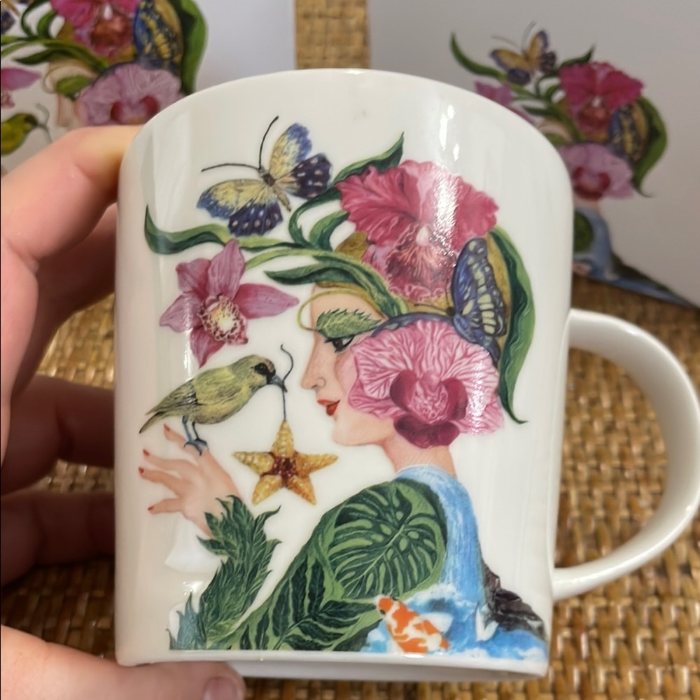 PPD La Flora Coffee Mug Large 13.5 Ounces with Gift Box